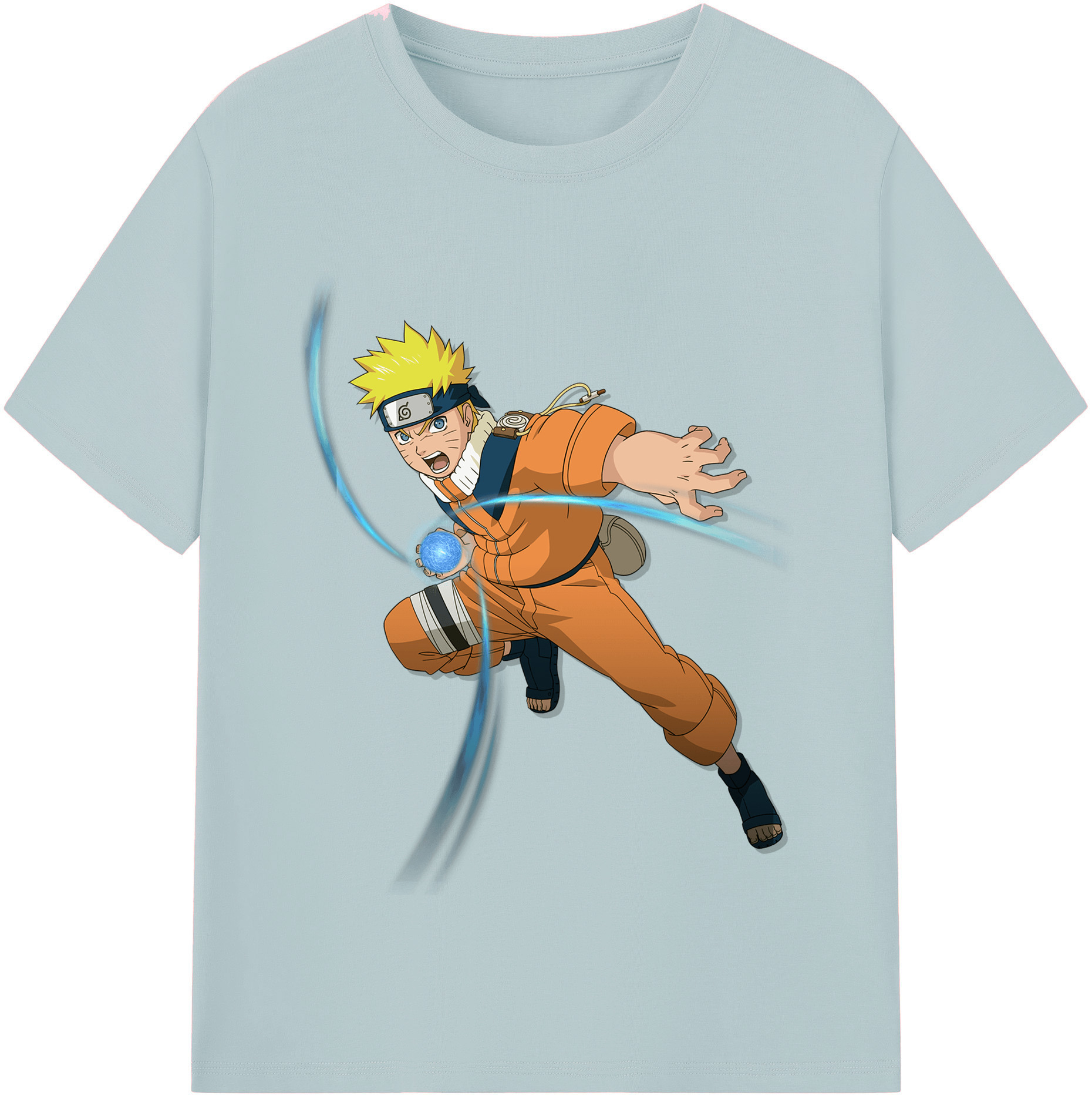 （画像用） NARUTO -ナルト- うずまき ナルト Uzumaki Naruto 綿100％半袖Tシャツ（フロントプリント）